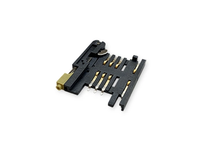 2.54 mm Pitch Chip SIM Card Holder Connector with Ejector 8 Circuits