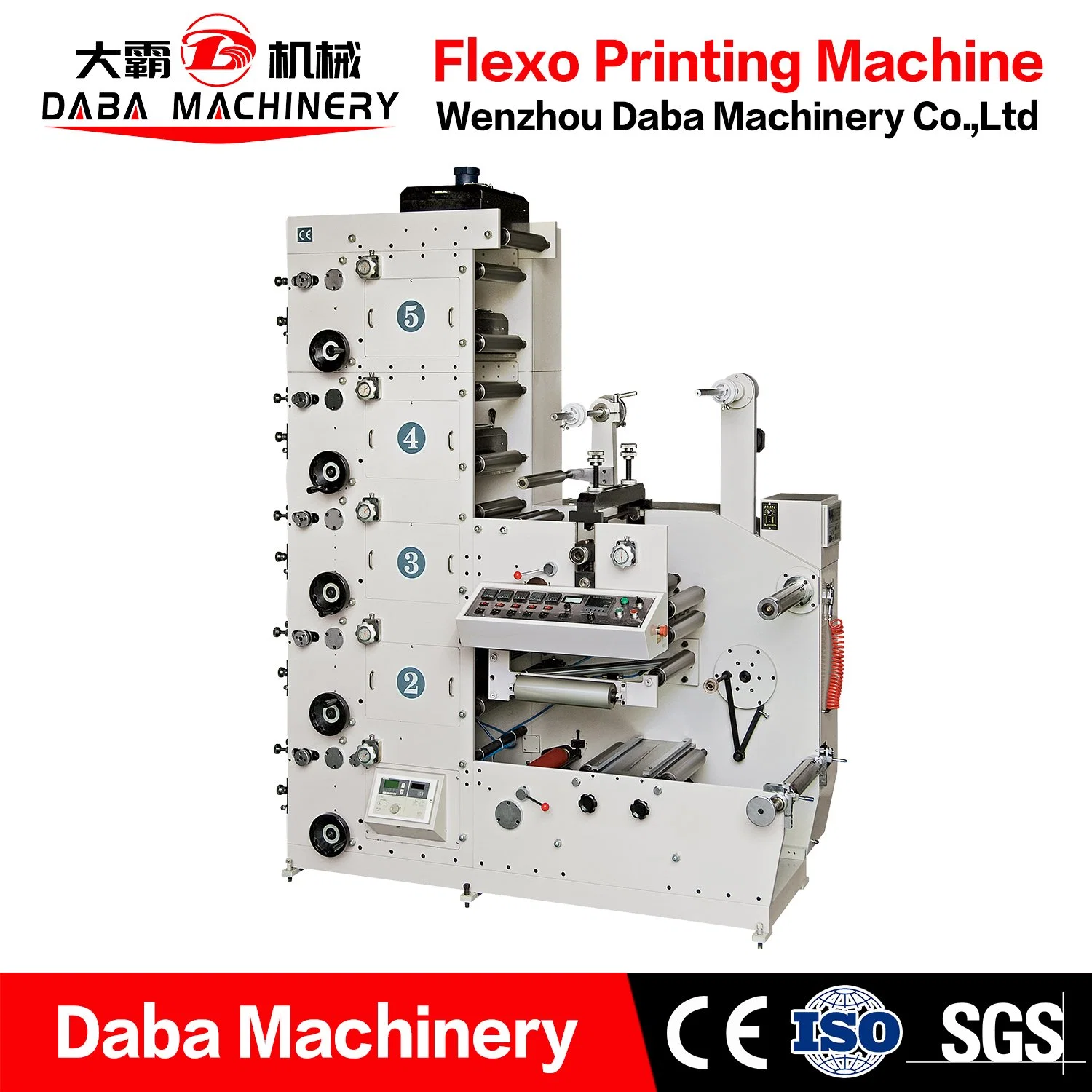 Cold Stamping Laminating Die Cutting Slitting Color Label Flexo Printing Machine