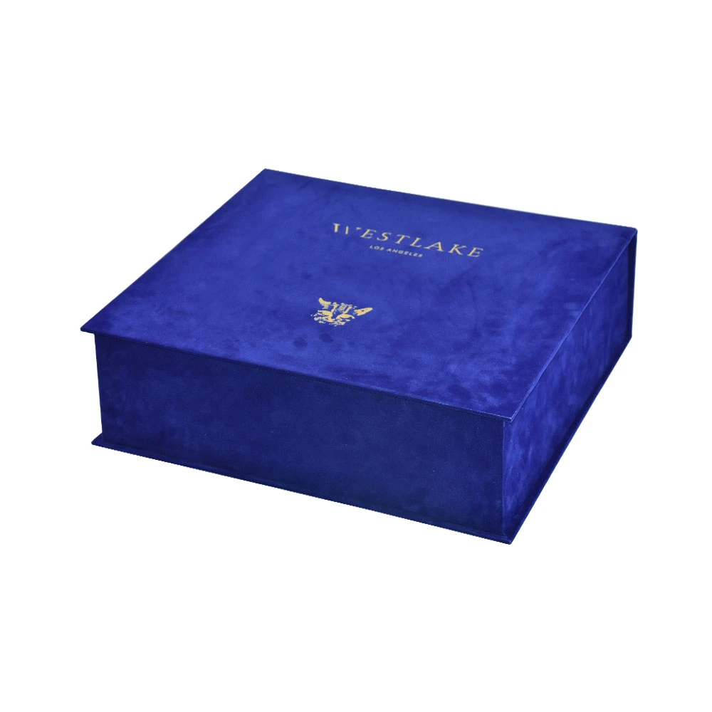 Grande capacidade de luxo logotipo personalizado Velvet Home Caixa de Armazenamento