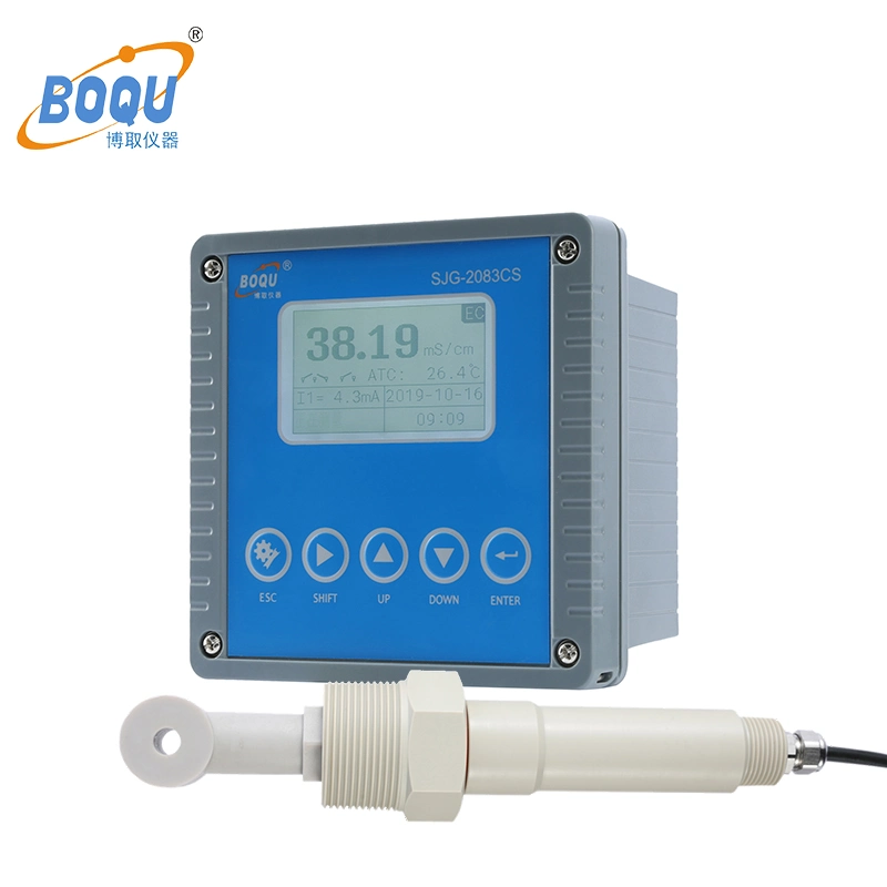 Boqu Sjg-2083CS Rubber Factory Water Sodium Hydroxide Online Acid and Alkali Concentration Meter/Controller