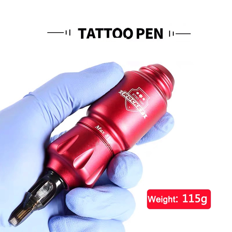 Wireless tatuagem foguetes Pen Kit Máquina tatuagem recarregável Bateria Potência tatuagem rotativa Conjunto da pistola