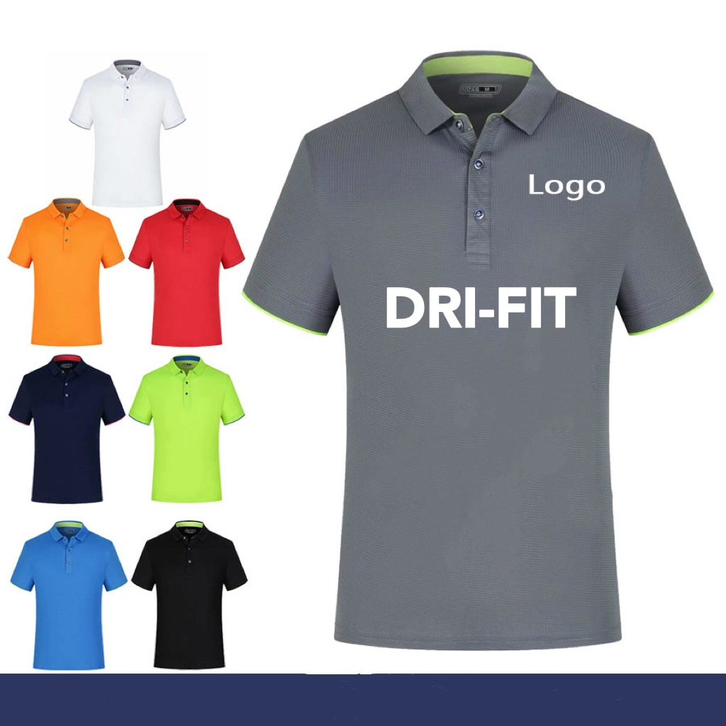 Herren Druck Customized Polo T Shirt Fabrik Polyester Dri Fit Poloshirt Golfshirt Polyester Poloshirts für Herren