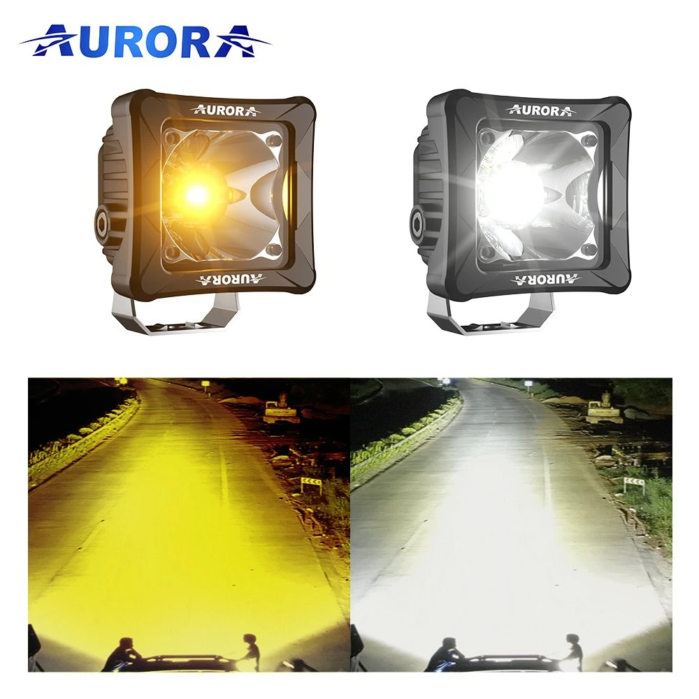 Aurora New LED Work Light 2'' Spot Beam White/Yello Color 30W LED Work Lamp for Truck Offroad Light