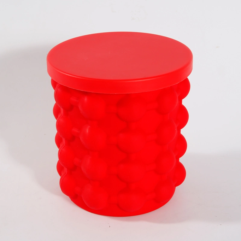 Practical Ice Bucket Made of Silicone Resin