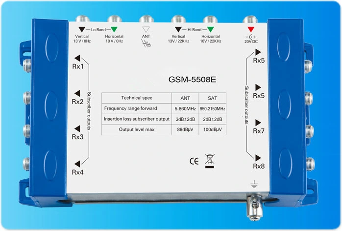 End-Type 5 em 8 adaptador universal (SHJ-5508E)