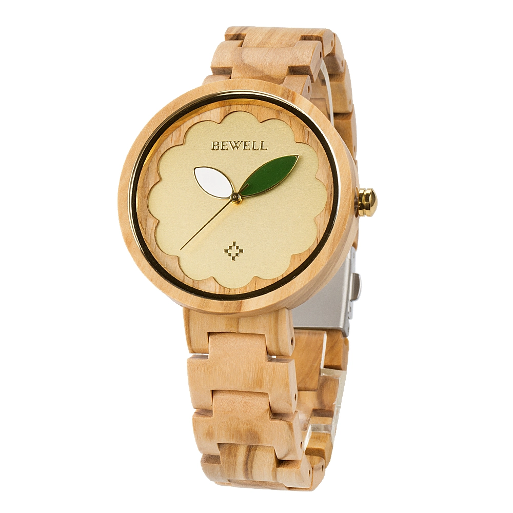 New Design Fashion Lady's Customized Bewell Wood Watch