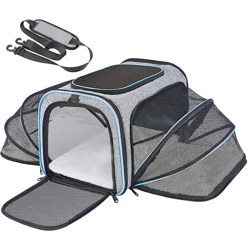 PET Supplies Folding Soft-sided Expandable Cat Carrier Bag
