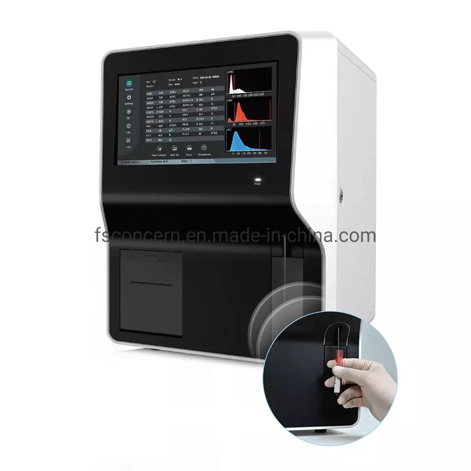 Medical 60t/H Auto Vet Cbc Fbc Animal Blood Hematology Analysis Equipment