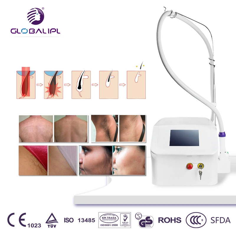 Uniqie Shell Hair Removal 808nm Fiber Diode Laser Home Laser Hair Removal Machine