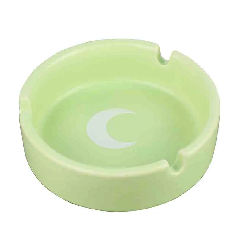 Round Customized Ceramic Cigarette Ashtray Smoking Accessories Set