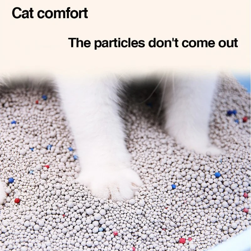 Premuim Less Dust OEM 1mm Ball Shape Bentonite Cat Litter with Flavors
