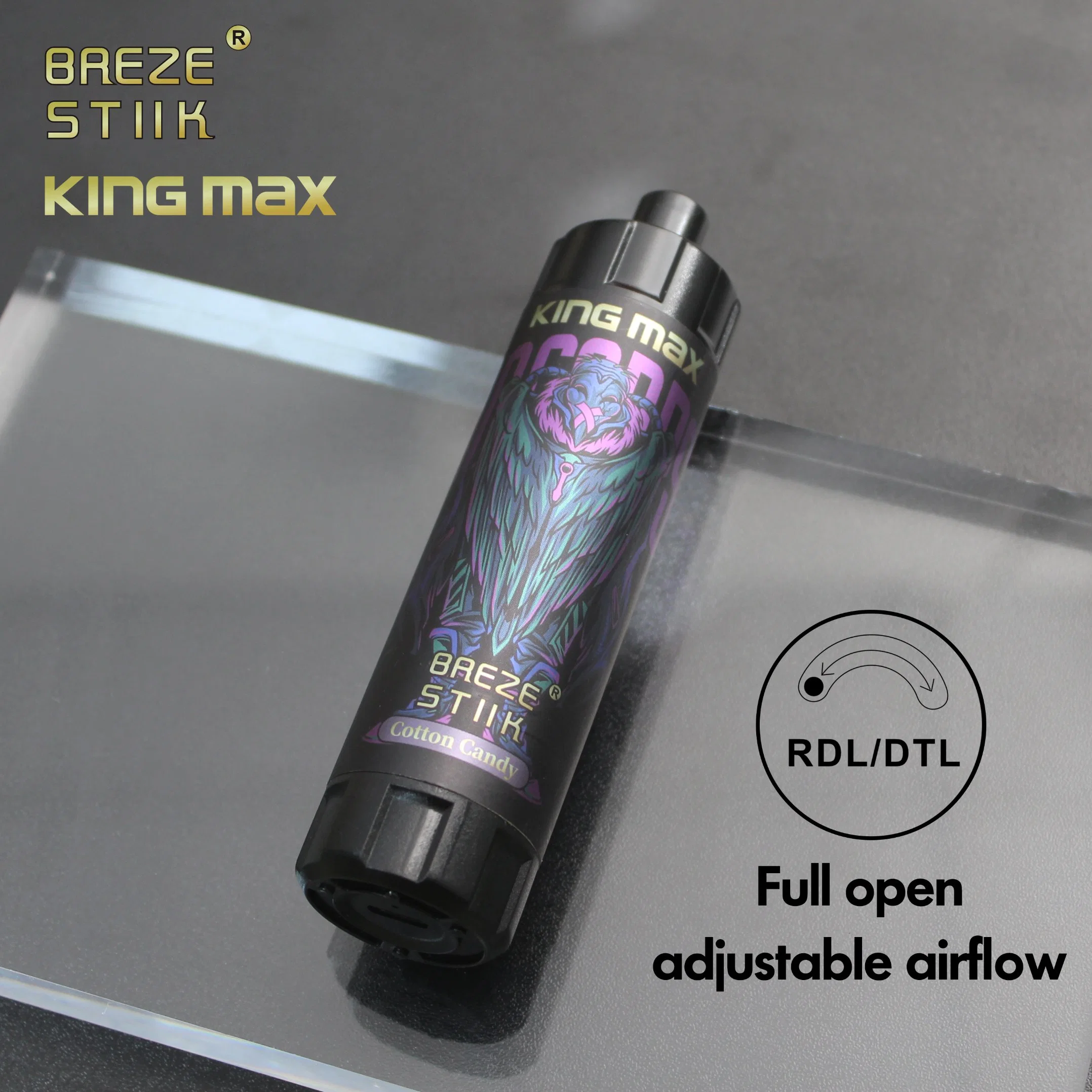 Großhandel/Lieferant Sub-Ohm Mesh Spule RDL/DTL Breze Stiik King Max 10K Puffs King Max 10000 Puff Einweg Vape