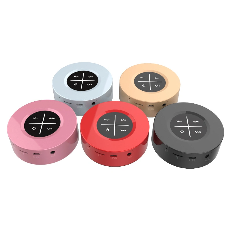 Appuyez sur stéréo haute-basse aux TF ordinateur mobile Mini cylindrique Haut-parleur Bluetooth