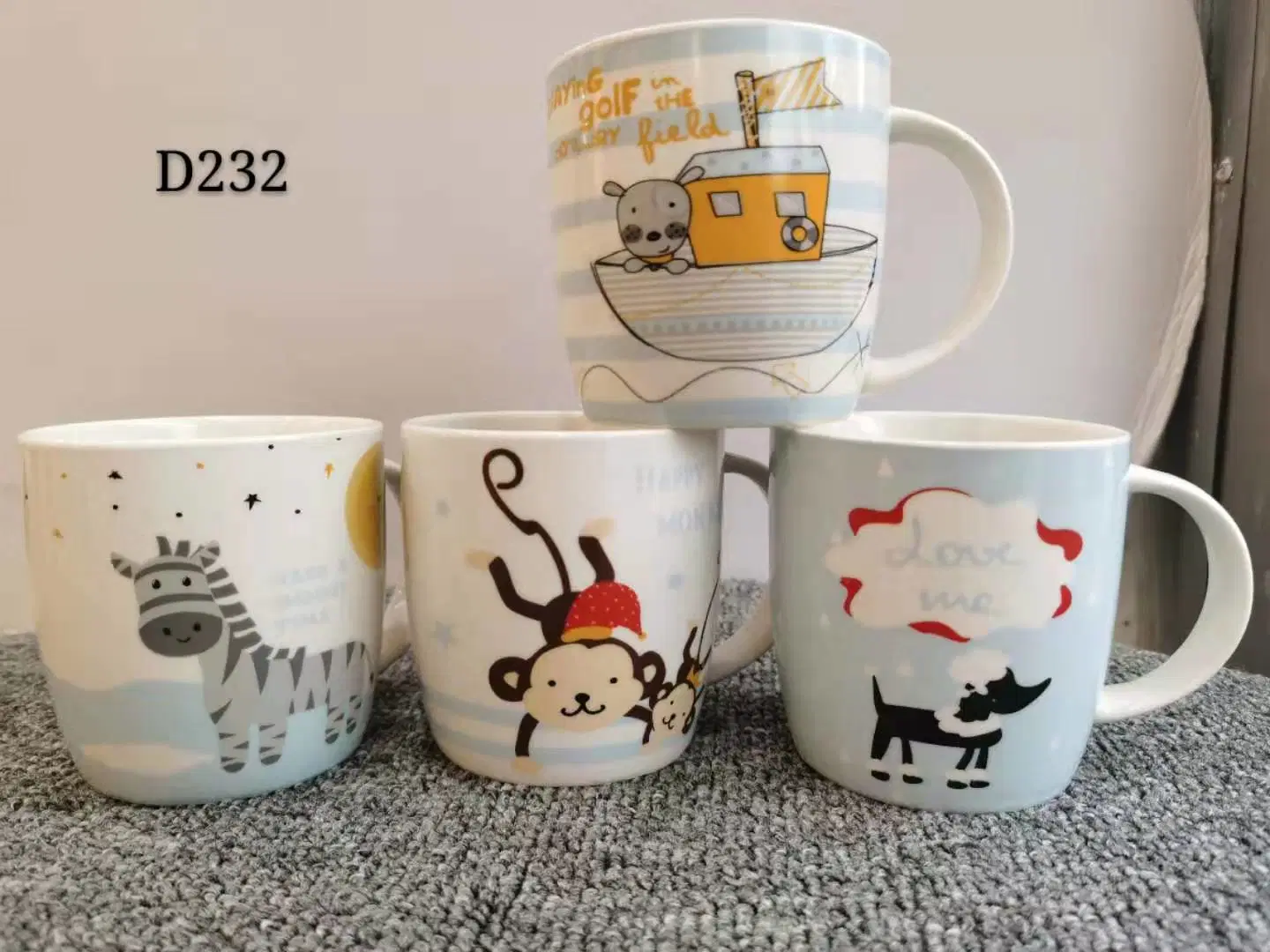 Wholesale/Supplier Exporter Designs Ideas 12oz 360ml Juice Coffee Tea Ceramic Mug Porcelain Cup for Festival Gifts