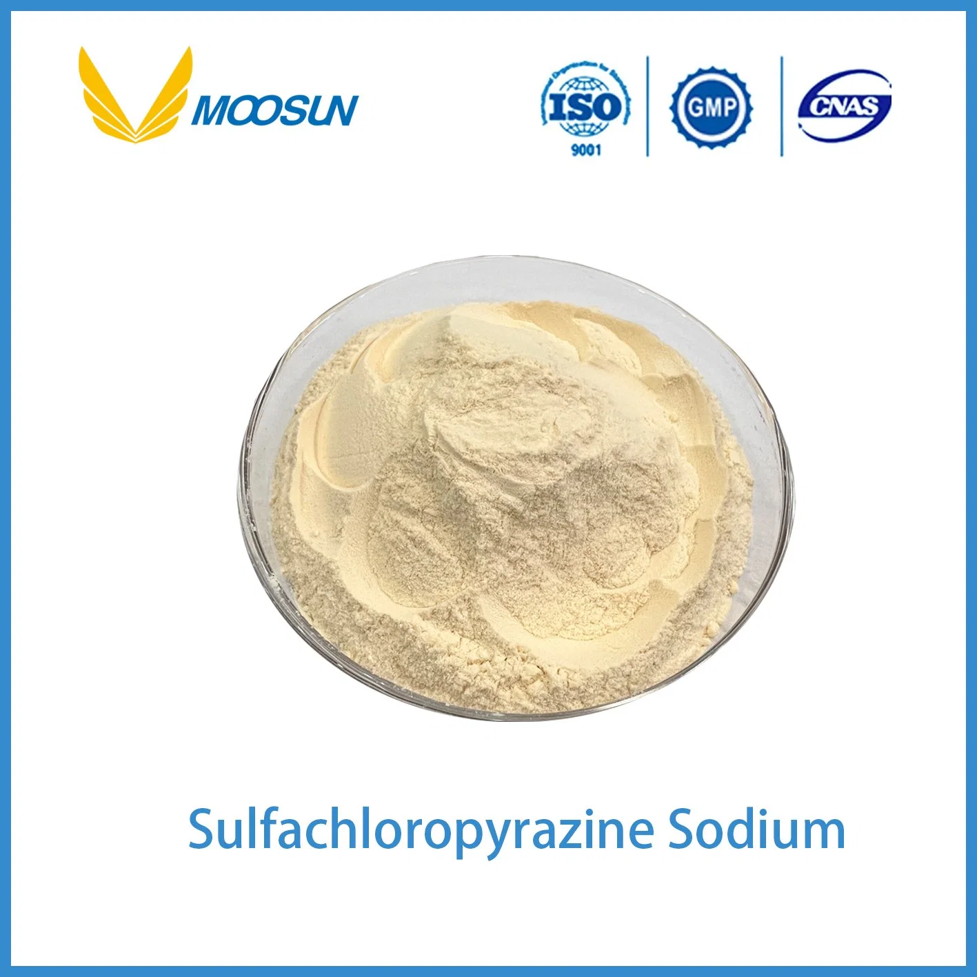 CAS 102-65-8 Medicine Raw Materials API Sulfachlorpyrazine Sodium Sulfaclozine for Animals with GMP ISO