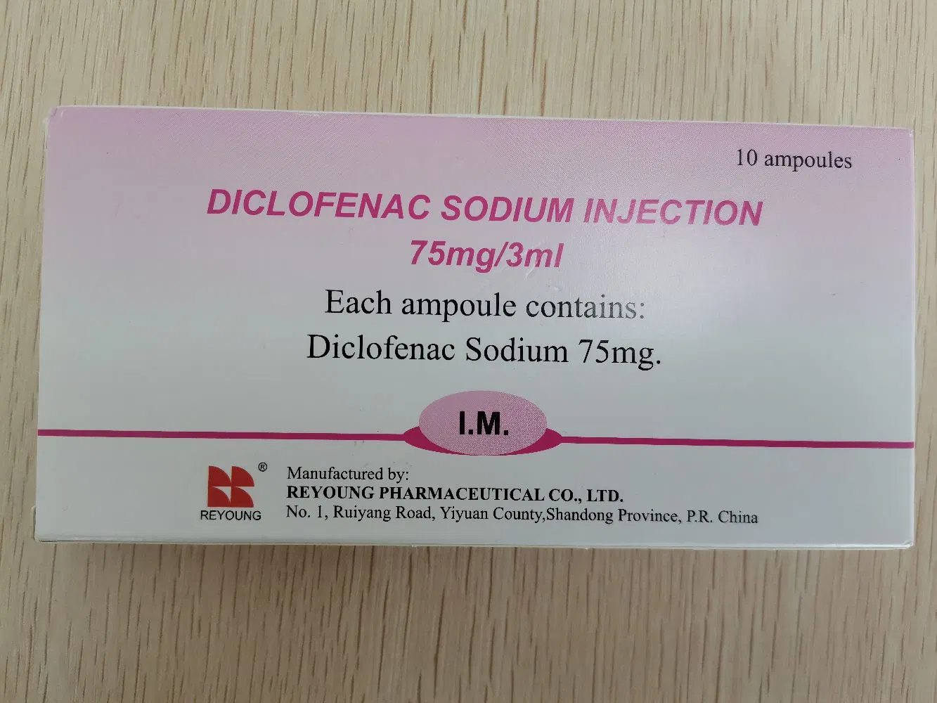 Diclofenac Sodio Inyección3ml75mg