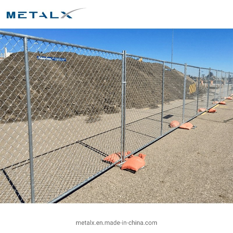 Hot Sale 6X12FT Galvanized Chain Link Wire Temporary Fencing for USA