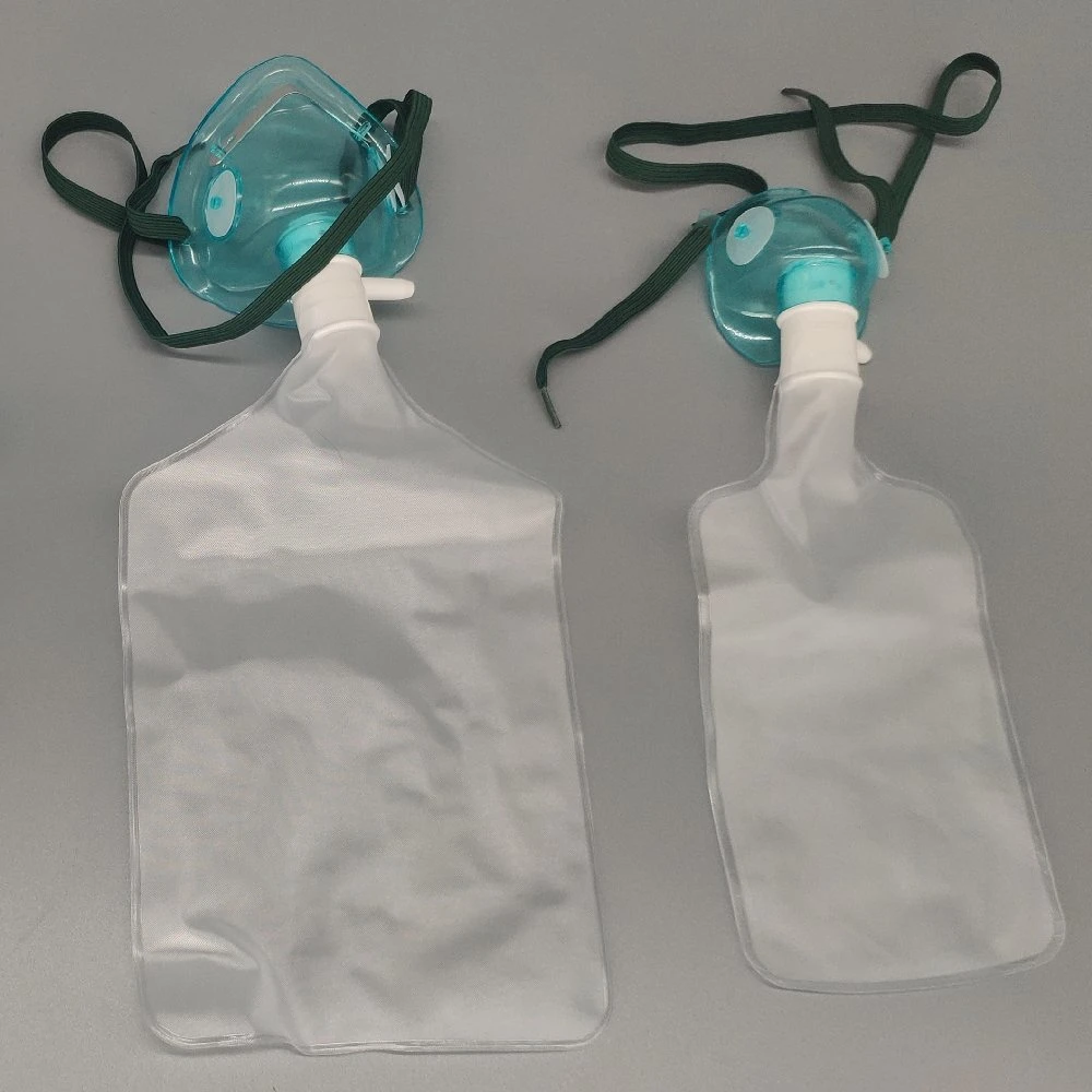 Medical 200ml/500ml/600ml/1000ml Reservoir Bag Non-Rebreather Oxygen Mask