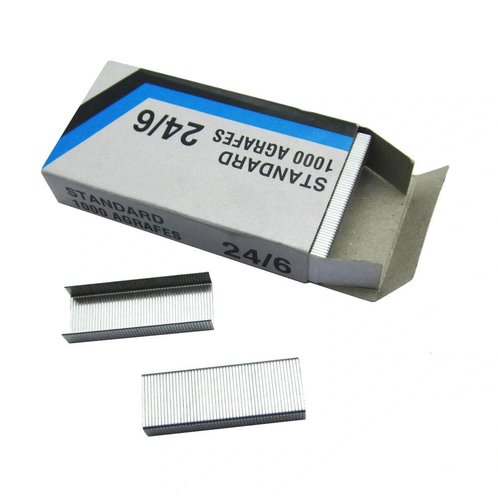 Office Silver Galvanized Standard Paper Stapler Pins 24/6 Staples
