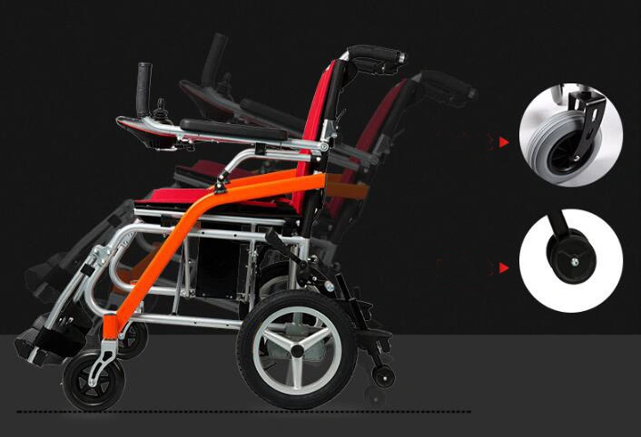 Medical Magnesium Alloy Portable Electric Folding Wheelchair (THR-EW100)