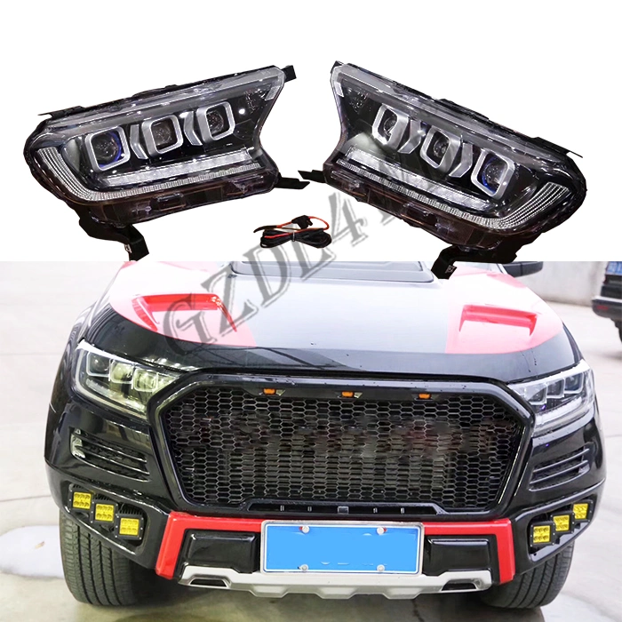 LED Front Car Parts Headlight for Ford Ranger T7 2015+