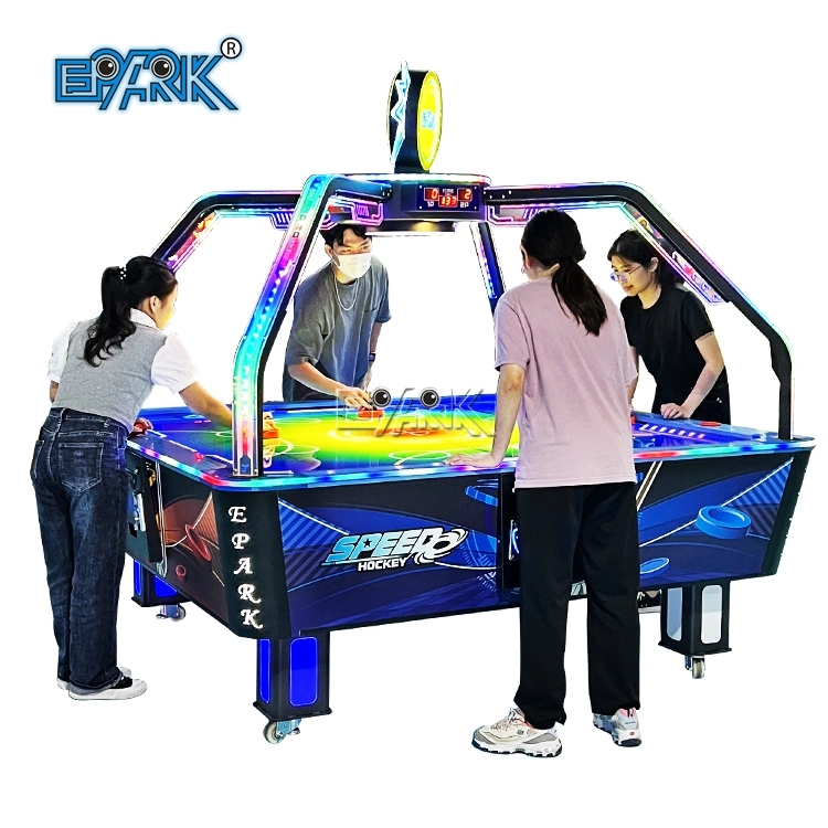 Machine à pièces de jeu Epark, 4 personnes, vitesse de hockey à l'intérieur Jeu de jeu d'arcade de sport