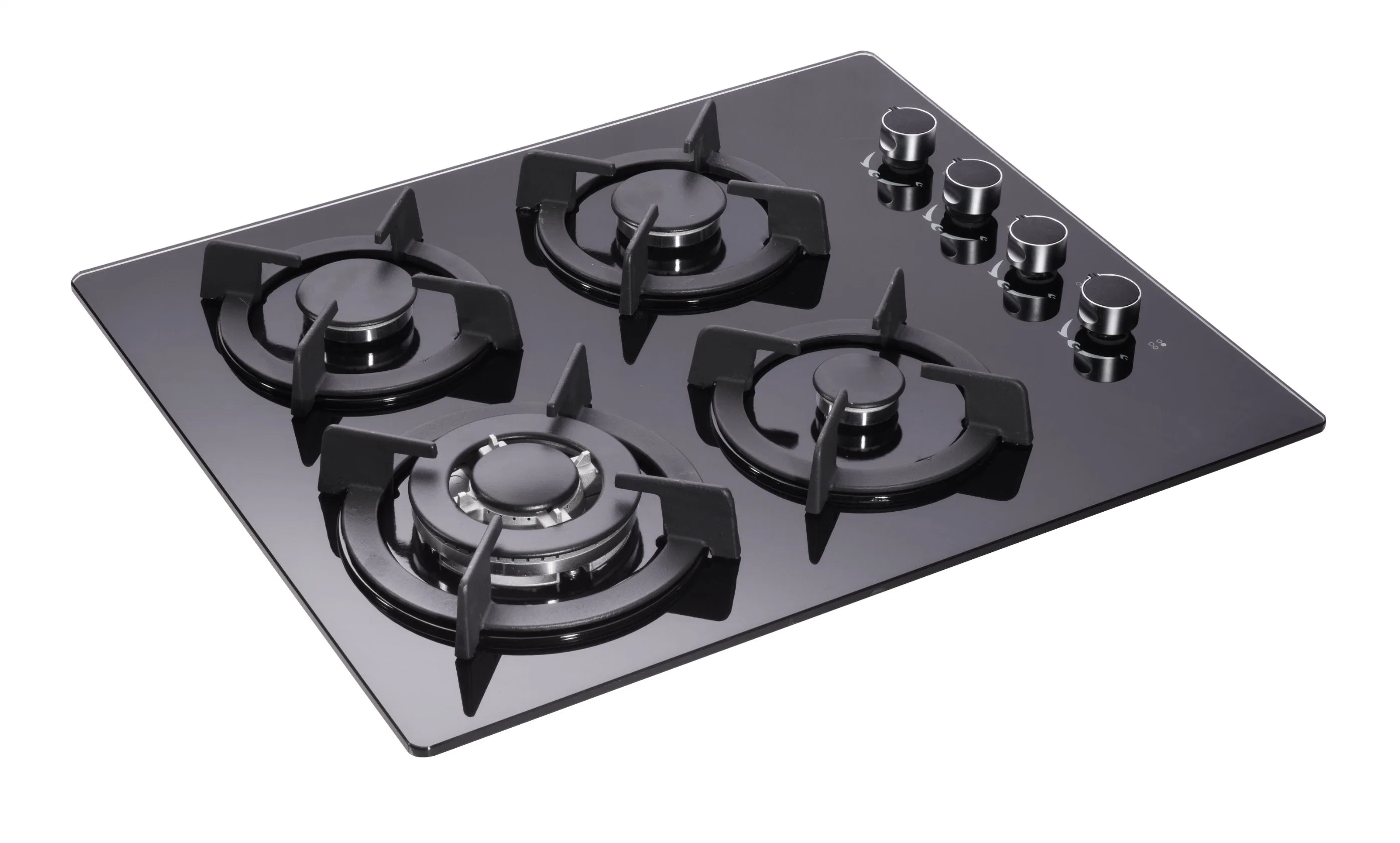 Hot Sale Cooktop Kitchen Built in 600cm Temperred Glass 4 Burner Gas Stove