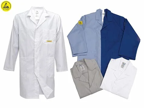 ESD Tc Garment 5mm Grid Clothes for Lab