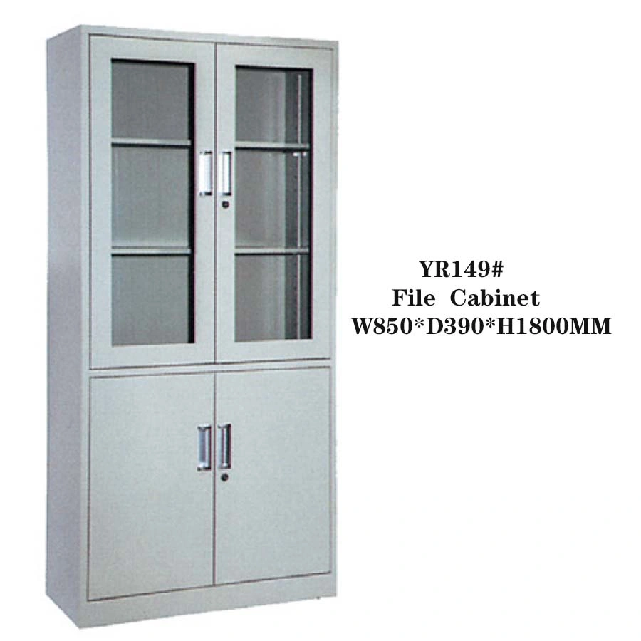 Metal Furniture 4 Doors Steel Cupboard Customized File Storage for School Office