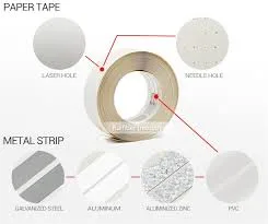 Best Price Plasterboard Metal Corner Tape for Gypsum Board Excellent Strength Metal Corner Tape Aluminum & Galvanized Steel