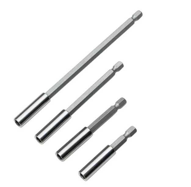 Punch Bit Lengthening Rod Inner Hexagon Bit Lengthening Sleeve 1/4 Magnetic Bit Post Extension Rod Screwdriver Extension Rod