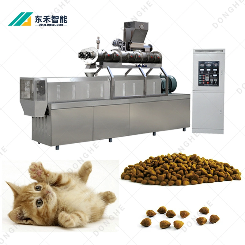 Full Production Line Pet Dog Cat Food Making Manufacturing Extruder Processing Machine