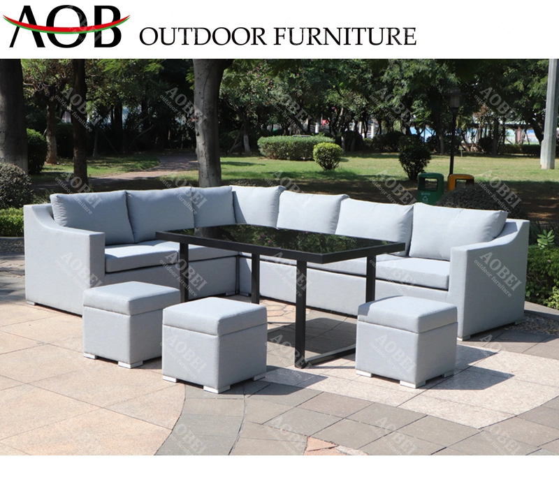 Modern Customized Outdoor Garden Home Hotel Resort Villa Restaurant Corner Leisure Lounge Sofa Furniture