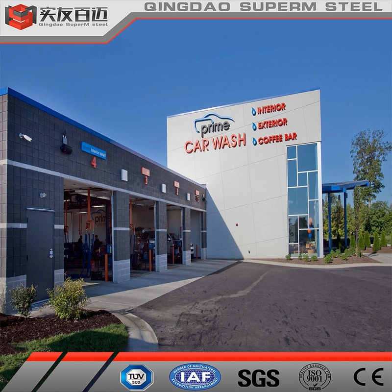 Cheap Prefabricated Steel Structure Auto Repair Shop Metal Building