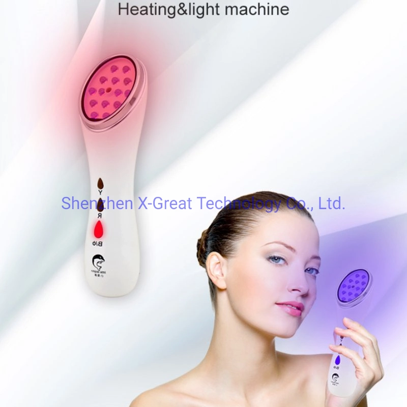 2020 LED Photon Red Blue Light Therapy Equipment Face Skin Rejuvenation Heating Beauty Device