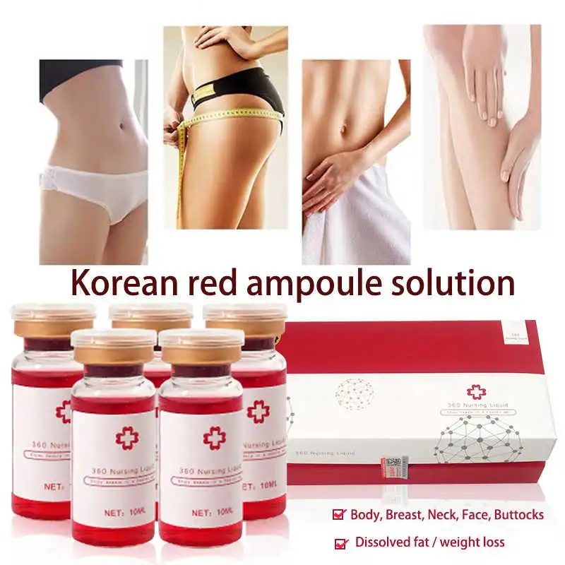 Solution de mésothérapie de haute qualité injectable la solution d'ampoule rouge pour Réduction de la graisse