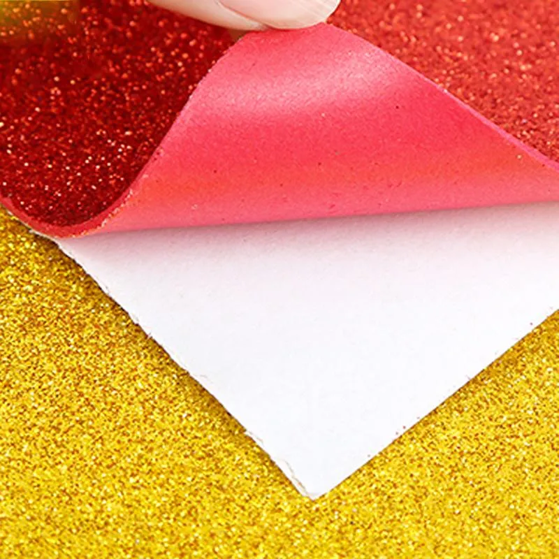 Cheap Manufacturer A4 Shining Colour Colorful Craft Glitter EVA Foam