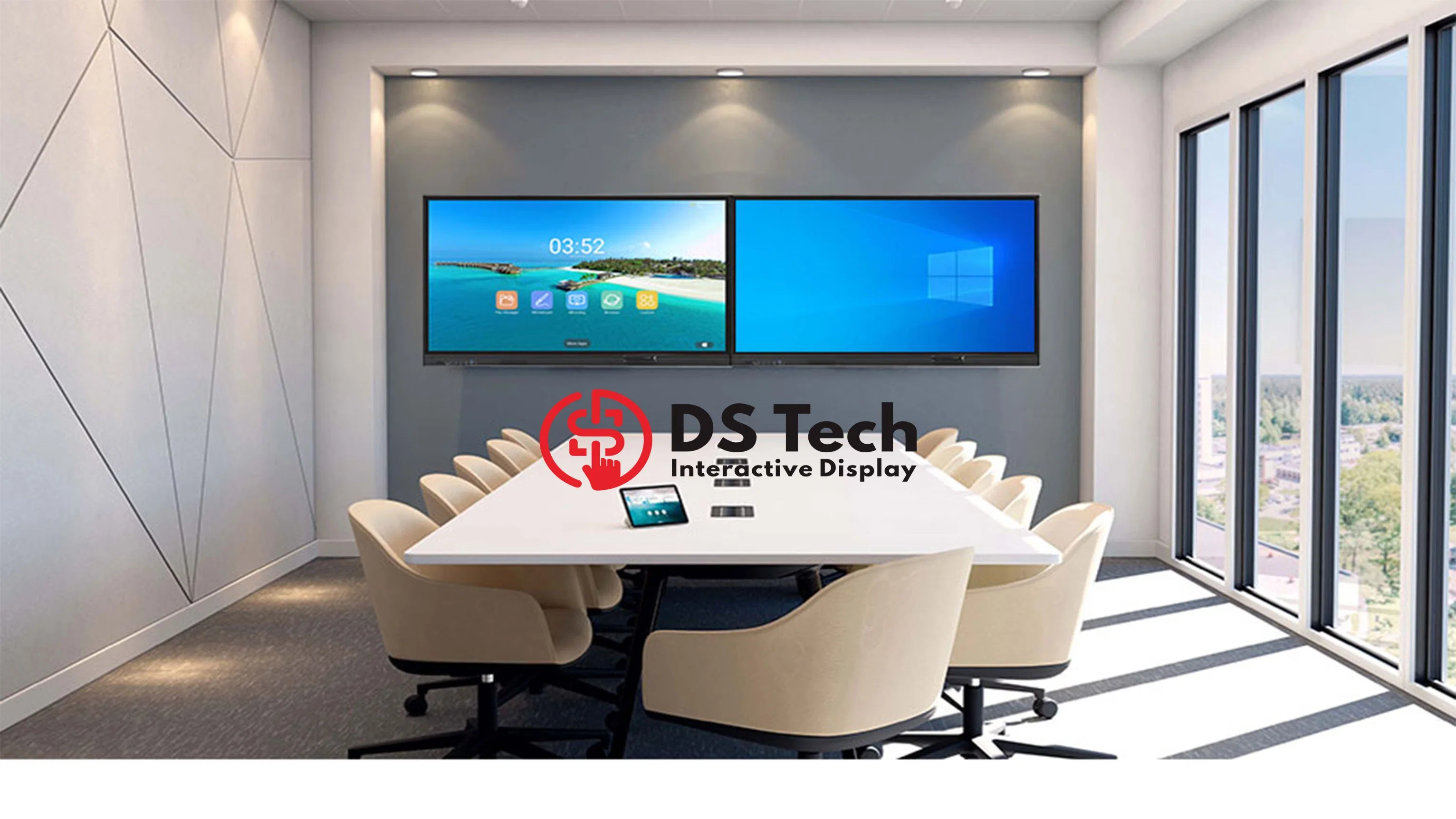 OEM Factory TV 4K Display Interaktive Flachbildschirm Digital Signage Schreiben LCD Whiteboard Touchscreen Smart Board für Lehre und Besprechung