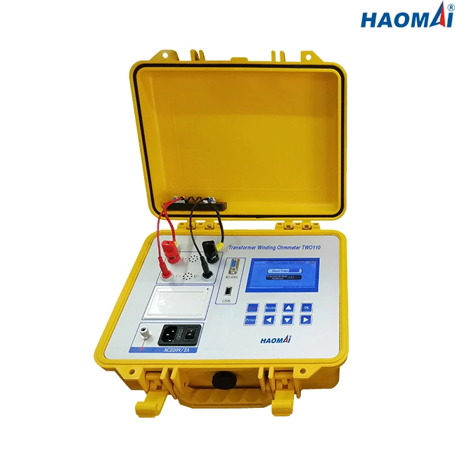 Two-110 Transformer Winding Resistance Ohmmeter Transformer Resistance Meter