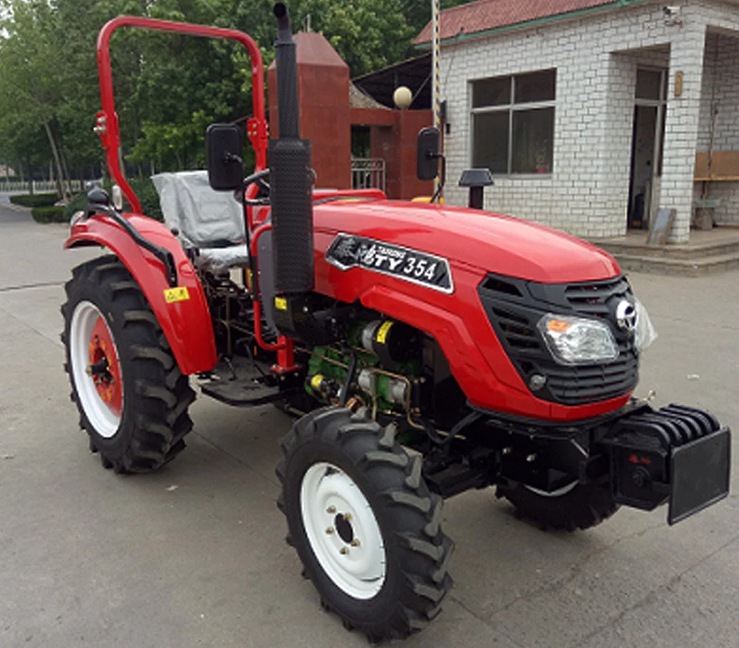 Marques célèbres Tracteur agricole avec le prix, 35HP 4*4 tracteur Compact avec chargeur et pelleteuse