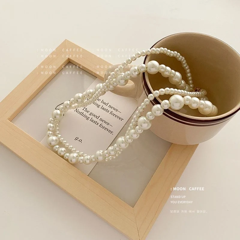 Freshwater Pearl Necklace Vintage Clavicle Chain Fashion Neck Accessories