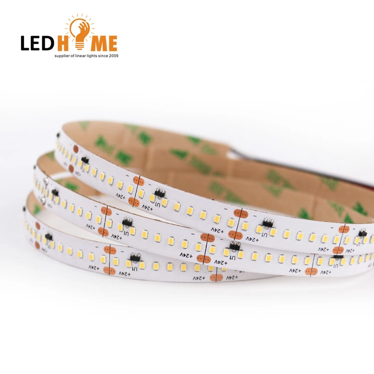 Gran cantidad de lúmenes y alta CRI Ra90 Dots-Free 2216SMD LED flexibles tira de luces.