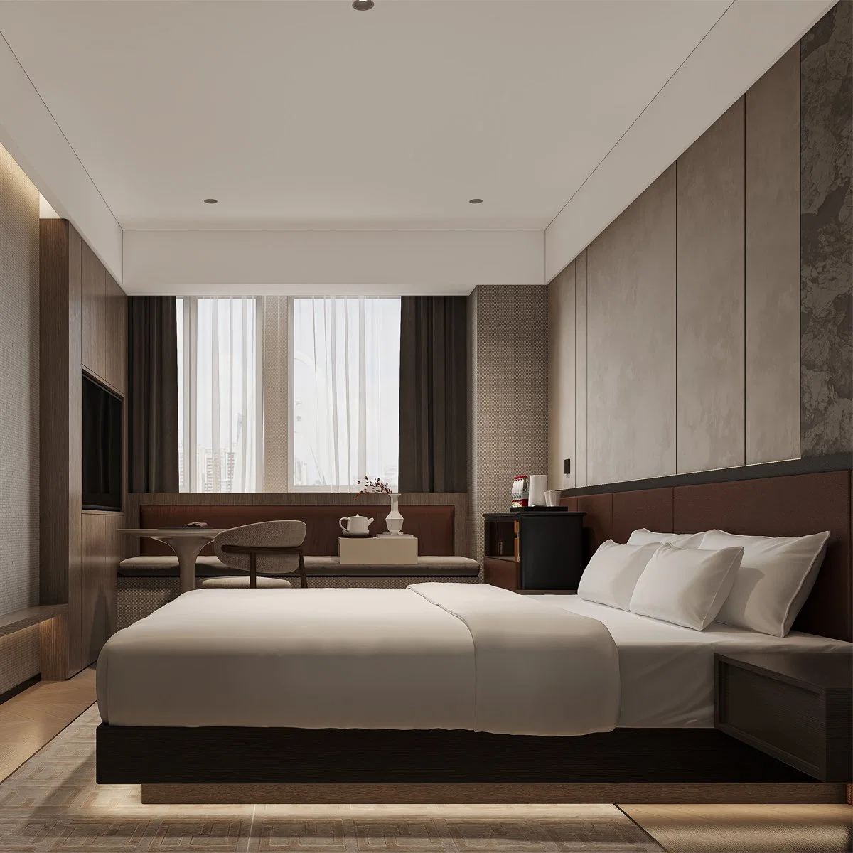 Comercial Holiday Inn Hotel Luxury Bedroom Sets Hotel de 5 estrellas Muebles