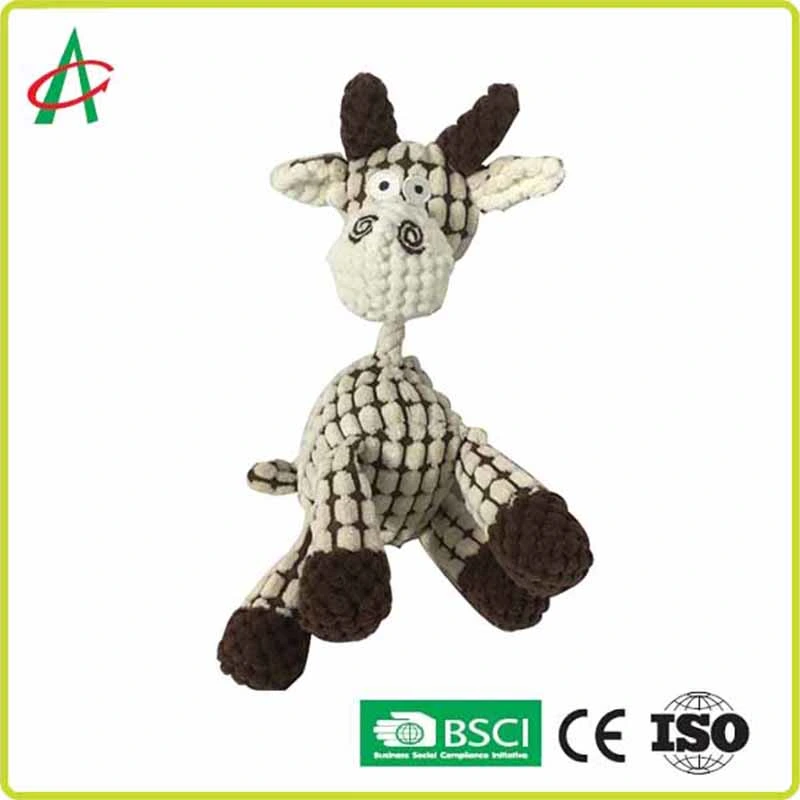 Durable Cute Interactive Squeaky Toy Donkey Plush Pet Toy