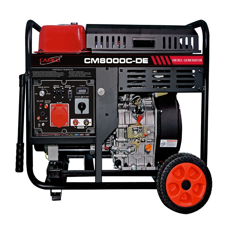 5kVA 5kw Open Type 1-Zylinder luftgekühlter Dieselgenerator Generador, Dieselgenerierungssatz /mit ein- und dreiphasiger gleicher Leistung, Generador Diesel