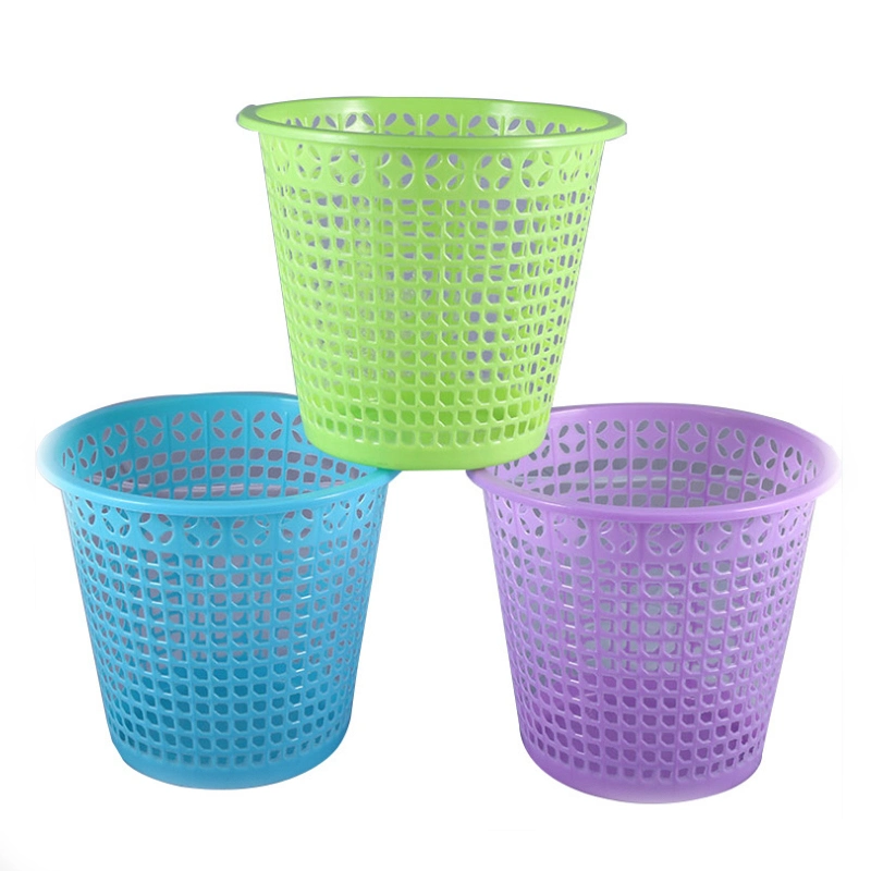 Eco- Friendly Plastic Waste Bins, Household Trash Can, Office Trash Can Plastic Garbage Bin