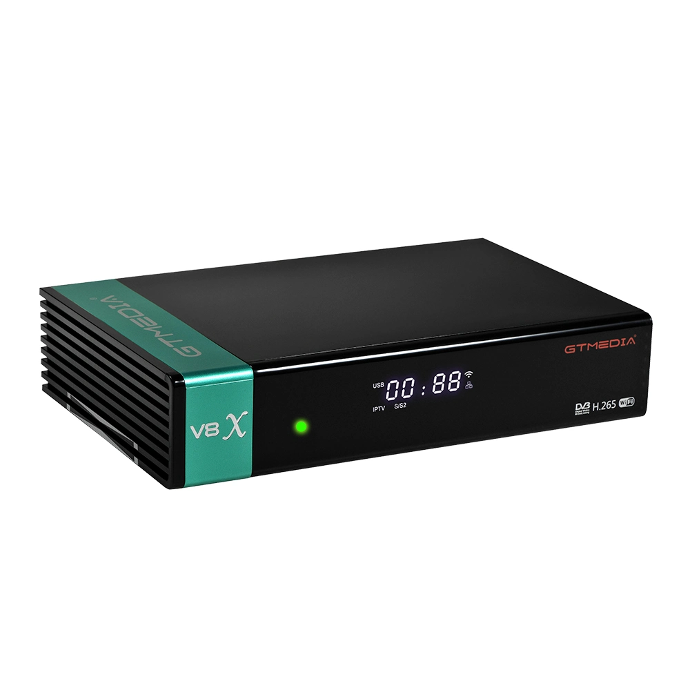 Novo Modelo Gtmedia V8X DVB-S2 Receptor de TV via satélite WiFi Gtmedia H. 265 1080P Gt Media