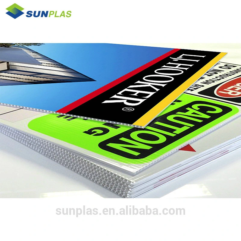 Wholesale 8mm Custom White Polypropylene Panel PP Hollow Corrugated Plastic Sheet