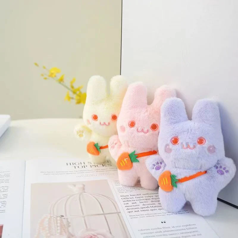 حقيبة حقيبة قلادة مبتكرة لبندل "Cute Girl Heart Bunny Doll" هدية من سلسلة مفاتيح معلقة دمية ديكور السيارة