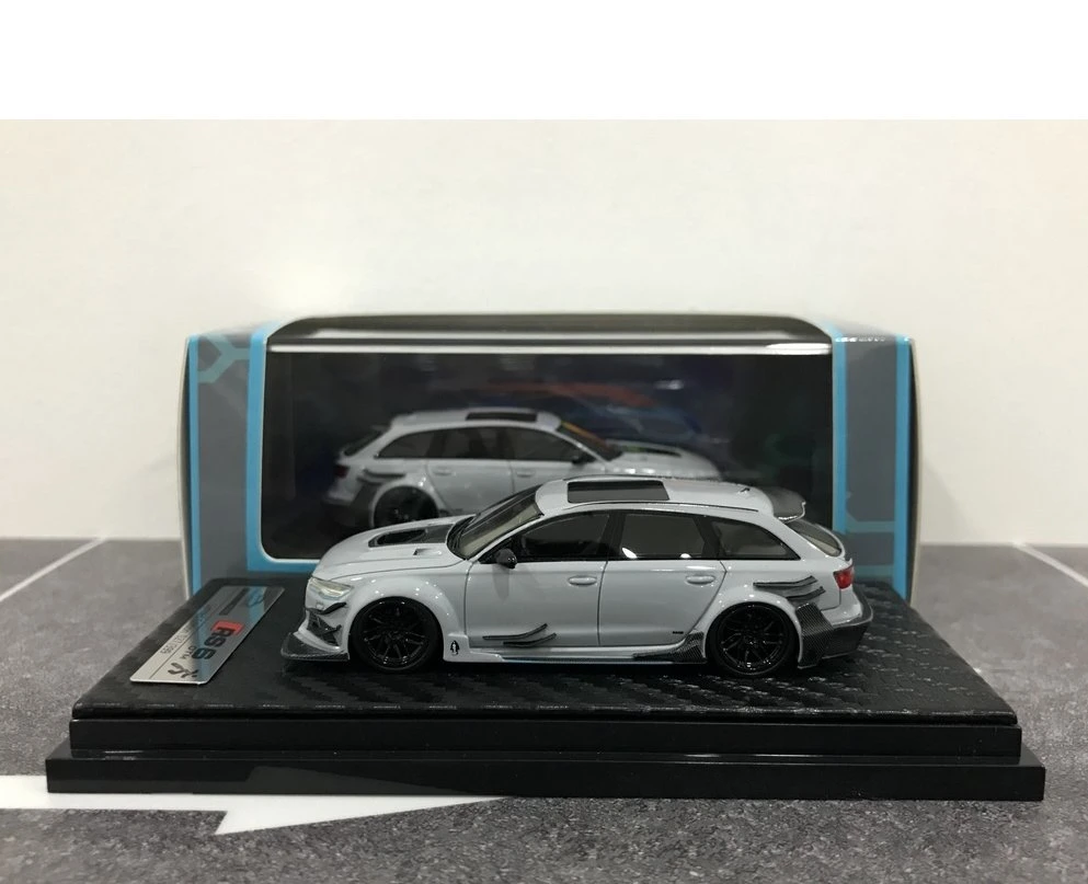 1/64 Audi RS6 Avant Darwinpro Dtm de resina Negro/Gris modelo de coche